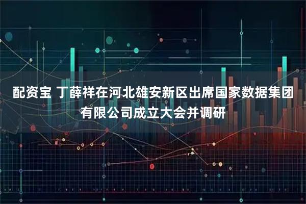 配资宝 丁薛祥在河北雄安新区出席国家数据集团有限公司成立大会并调研